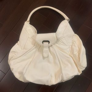 Botkier cream white lambskin satchel